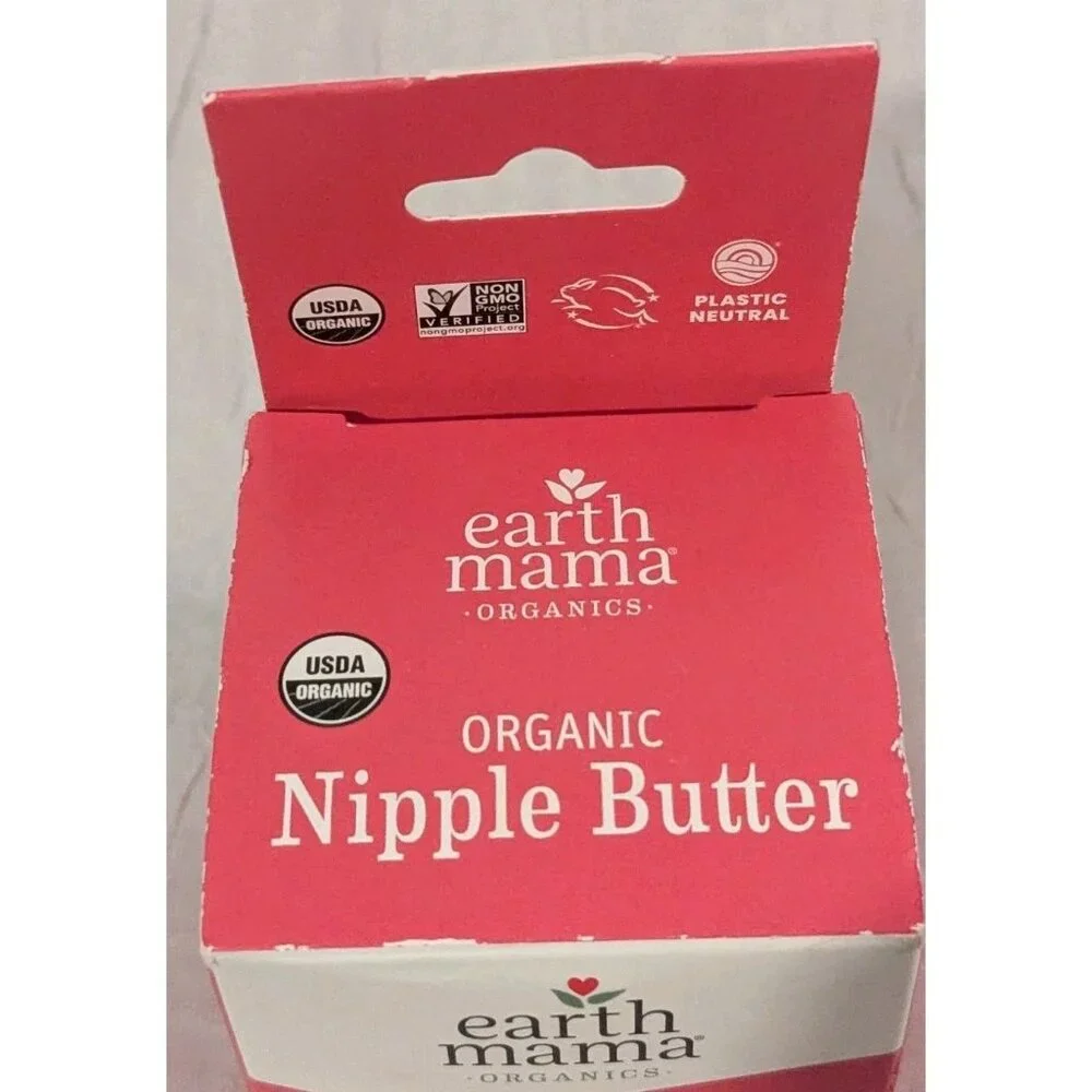 Earth Mama Organic Nipple Butter Breastfeeding Soothing Balm Expires 05/26 New